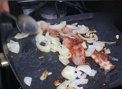 Prepare the Bacon and Onions