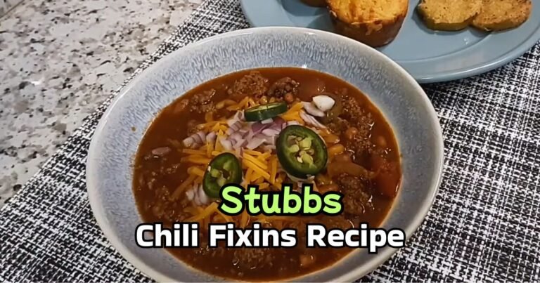 Stubbs Chili Fixins Recipe